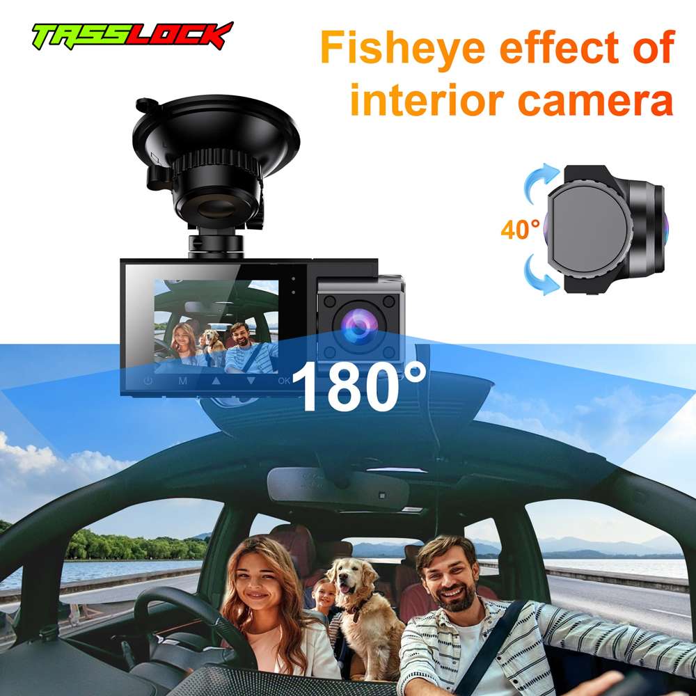 Car Dash Cam 2K Ultra HD Clear View 180° -Sony Lens, Cmos Sensor. Tasslock - Image 4
